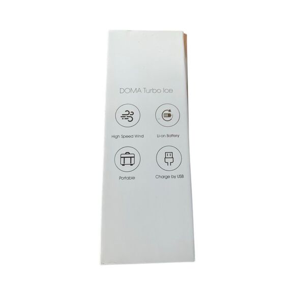 DOMA FF-28 Turbo Ice Handy Portable Mini Fan Rechargeable High Speed White - Picture 5 of 5